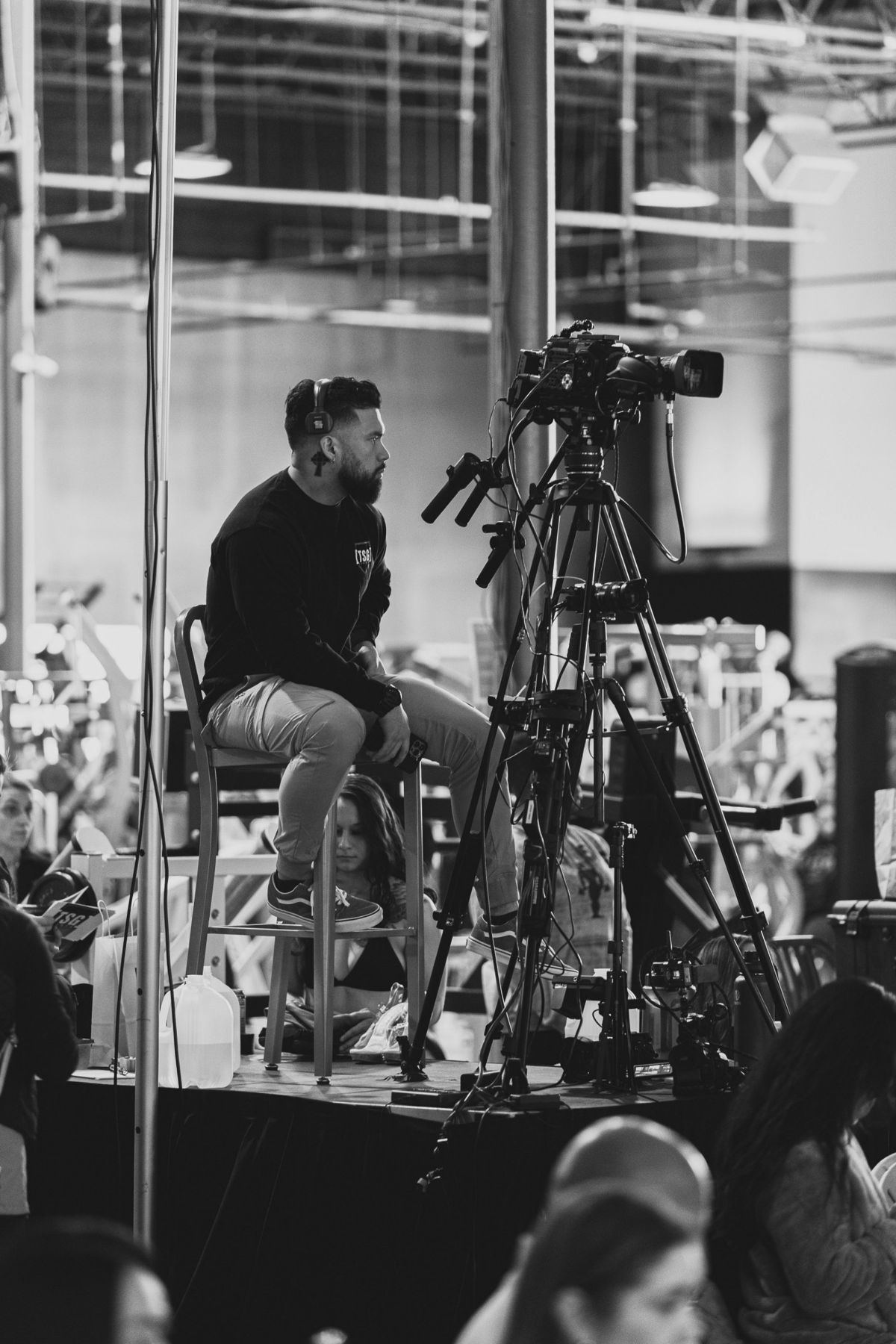 Camera operator at a live event